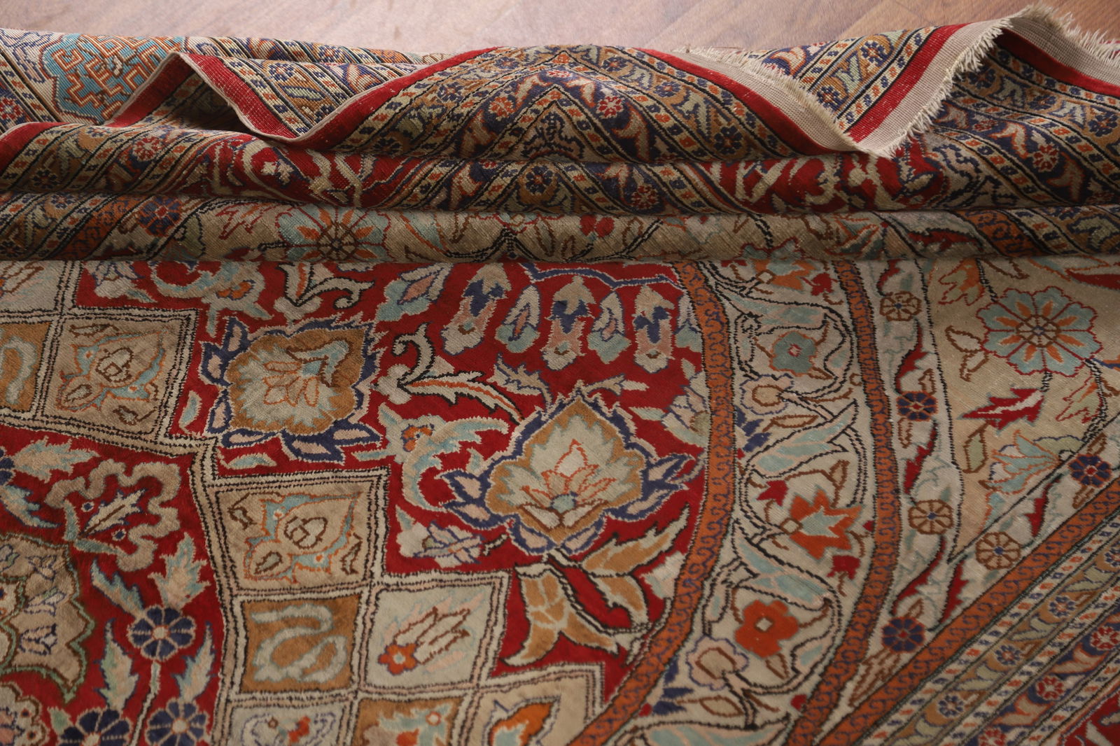 Pre-1900 Antique Tabriz Vegetable Dye Persian Rug 4x7 - 15