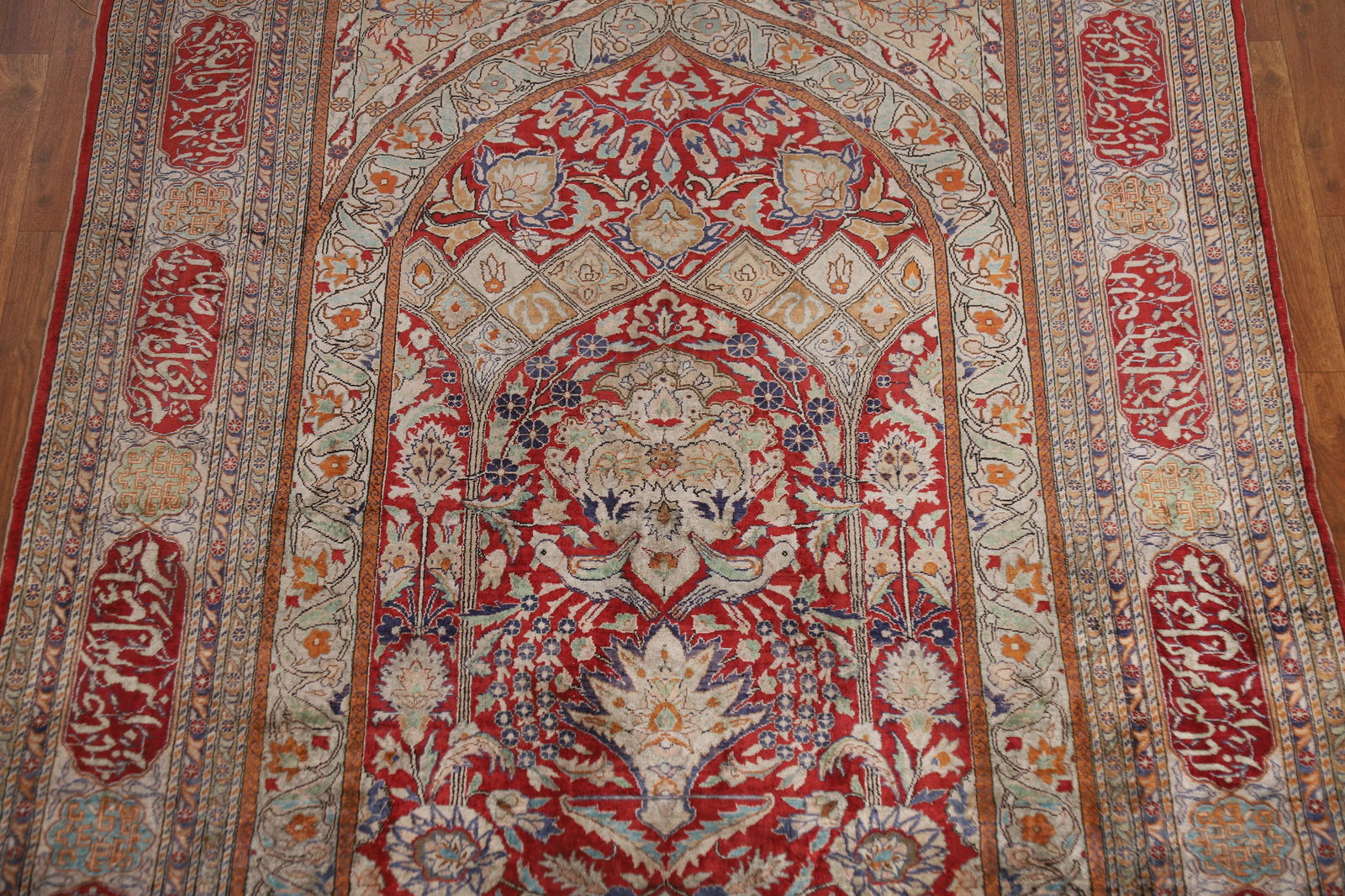 Pre-1900 Antique Tabriz Vegetable Dye Persian Rug 4x7 - 4