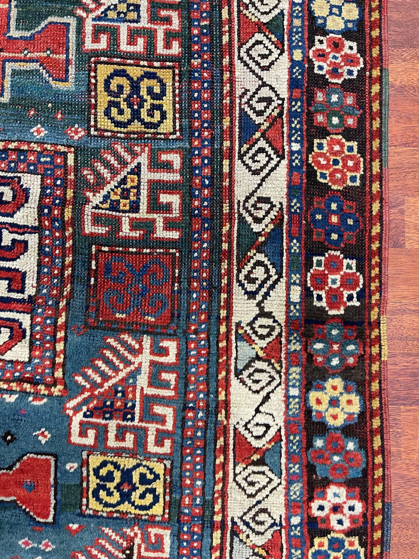 Antique Karachop Kzak Caucasian rug-4939 - 5