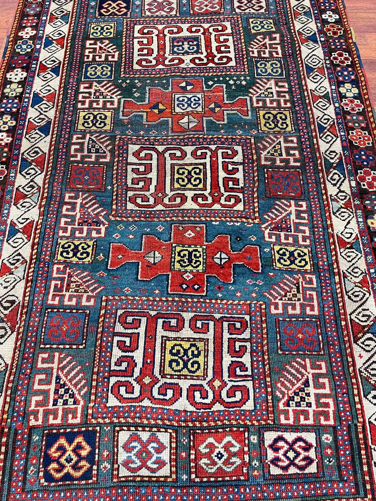 Antique Karachop Kzak Caucasian rug-4939 - 6