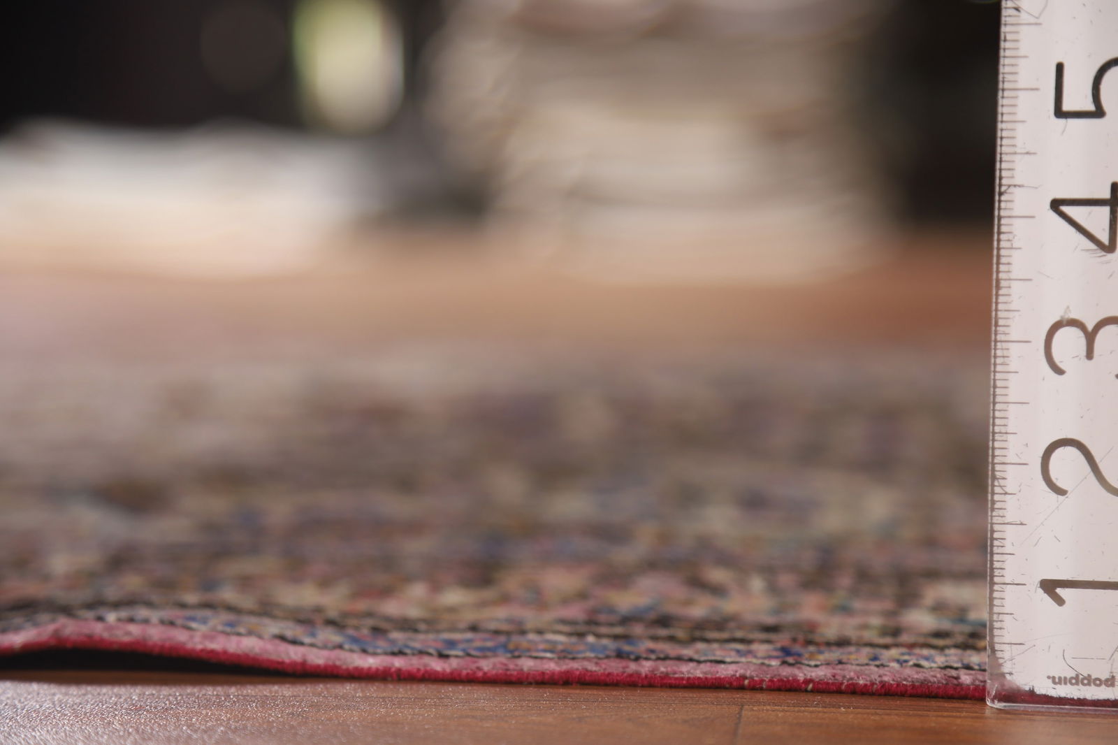 Pre-1900 Antique Vegetable Dye Kashan Persian Rug 4x7 - 18