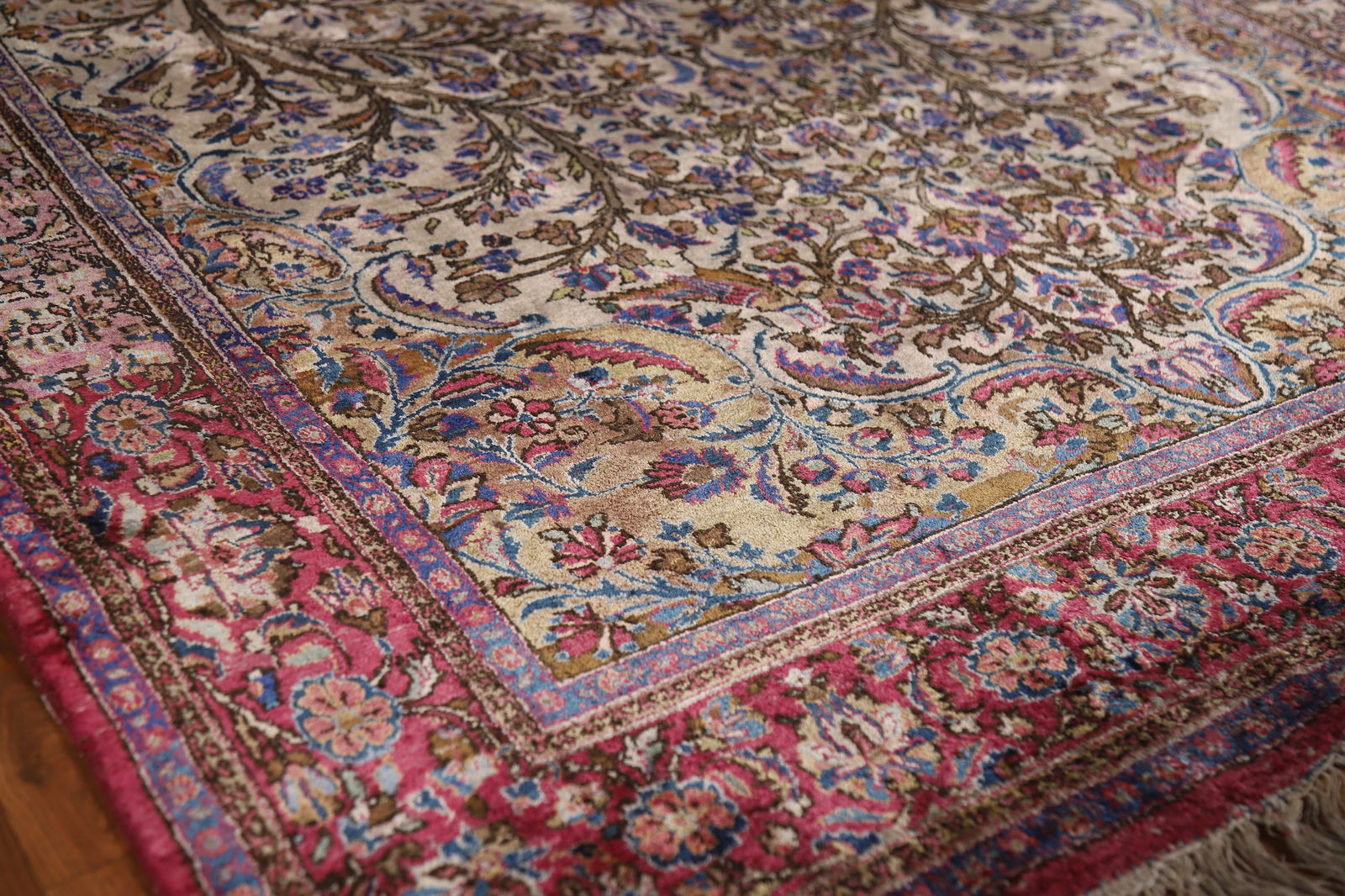 Pre-1900 Antique Vegetable Dye Kashan Persian Rug 4x7 - 6