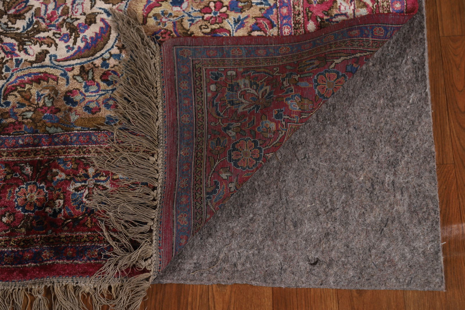 Pre-1900 Antique Vegetable Dye Kashan Persian Rug 4x7 - 8