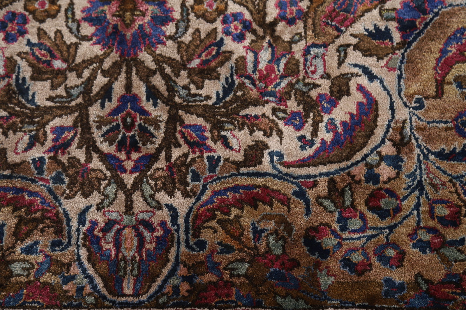 Pre-1900 Antique Vegetable Dye Kashan Persian Rug 4x7 - 9