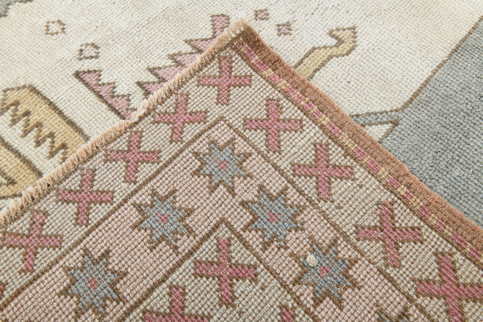 13'2'' x 14'9'' Unique Handmade Vintage Rug - 6324 - 15