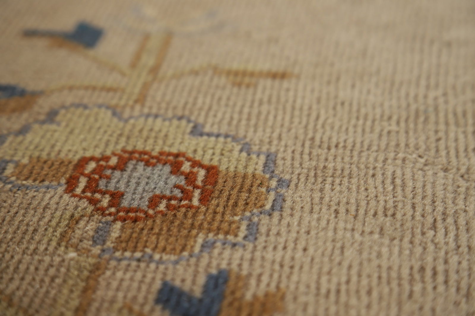 Antique Vegetable Dye Art Deco Chinese Accent Rug 9x11 - 12