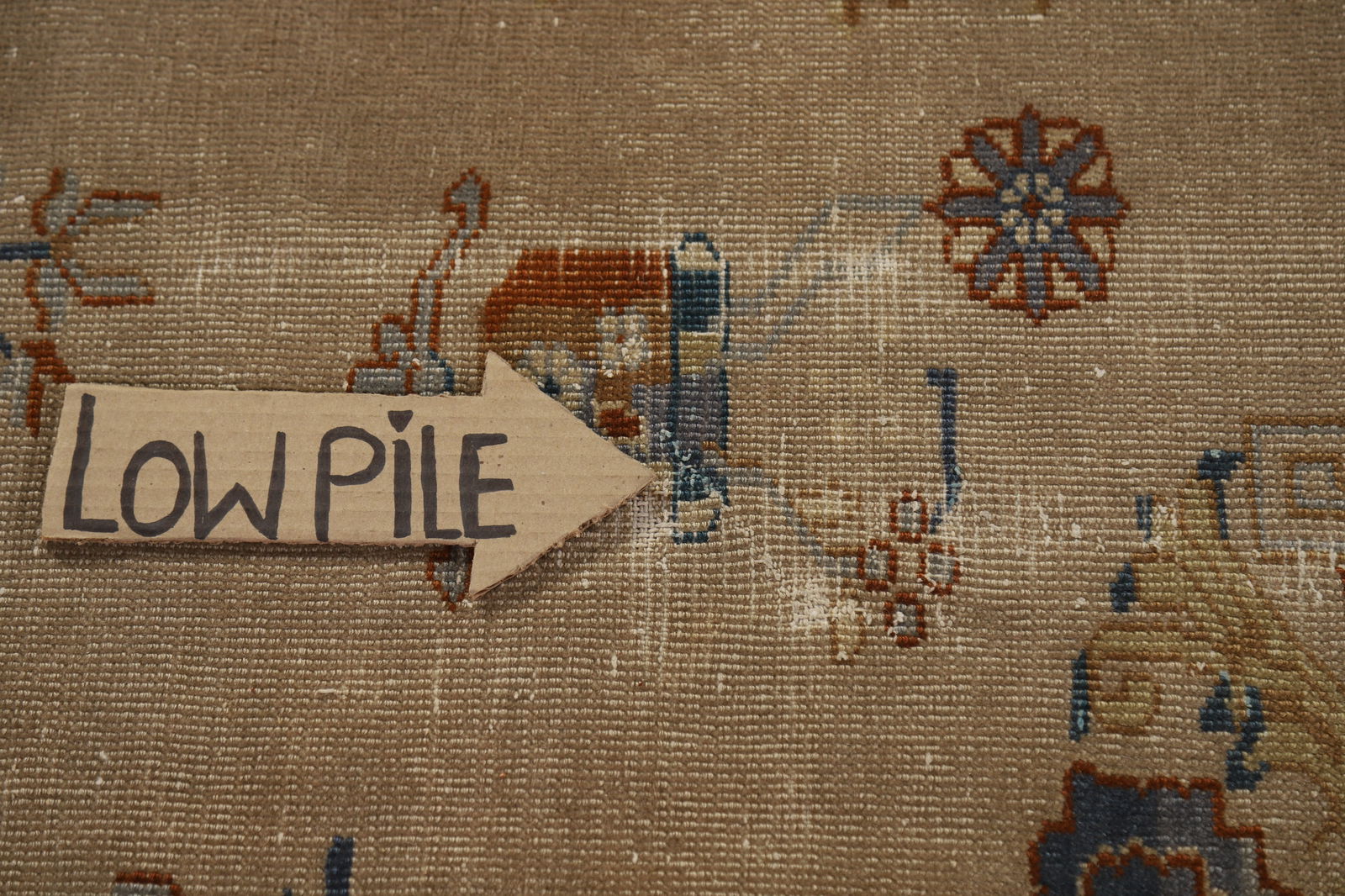 Antique Vegetable Dye Art Deco Chinese Accent Rug 9x11 - 13