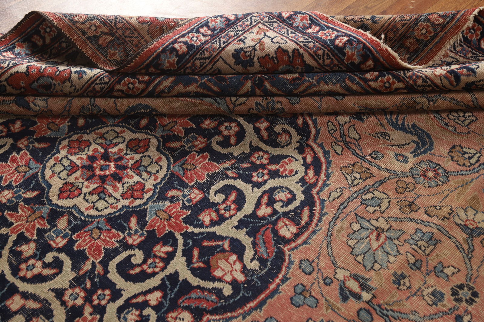 Pre-1900 Antique Vegetable Dye Tabriz Persian Area Rug 8x11 - 16