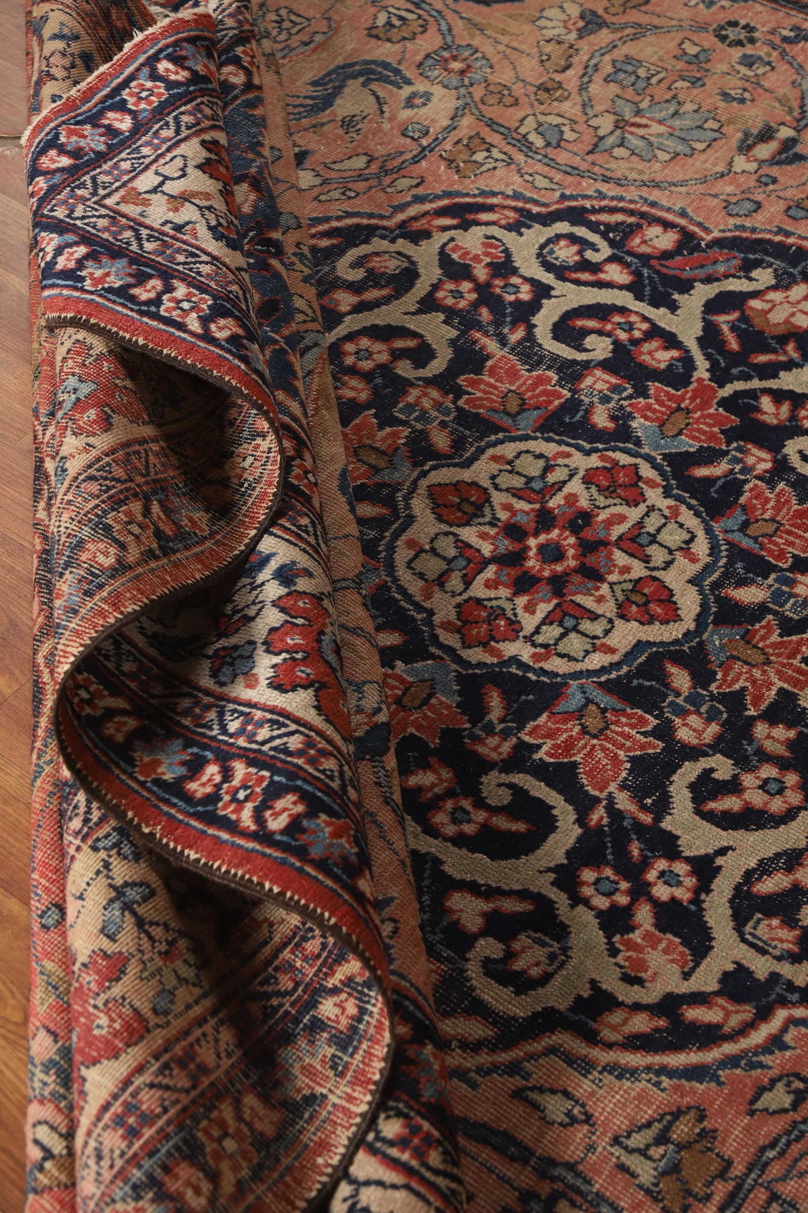 Pre-1900 Antique Vegetable Dye Tabriz Persian Area Rug 8x11 - 17