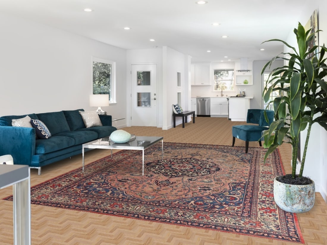 Pre-1900 Antique Vegetable Dye Tabriz Persian Area Rug 8x11 - 2