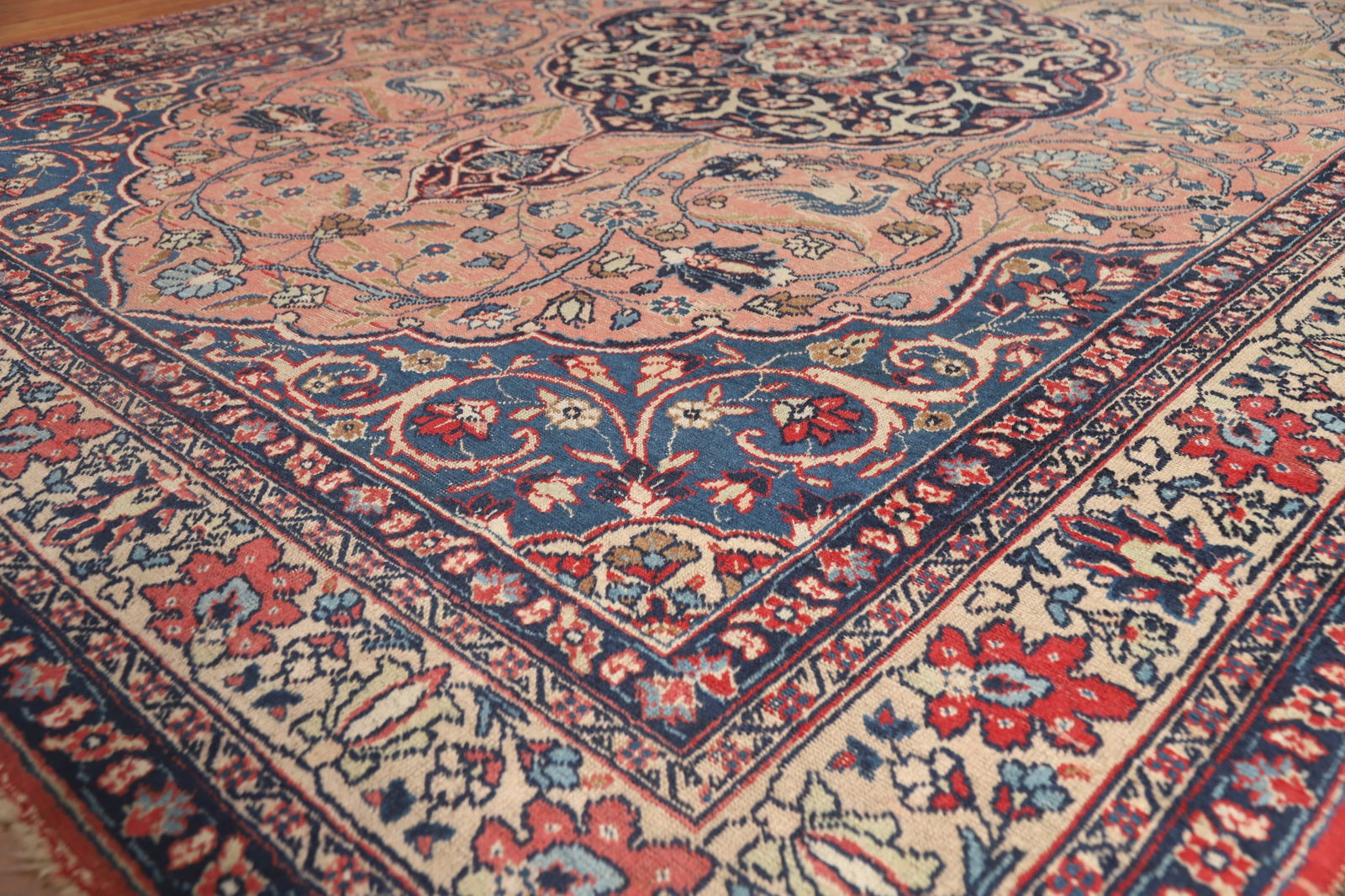 Pre-1900 Antique Vegetable Dye Tabriz Persian Area Rug 8x11 - 6