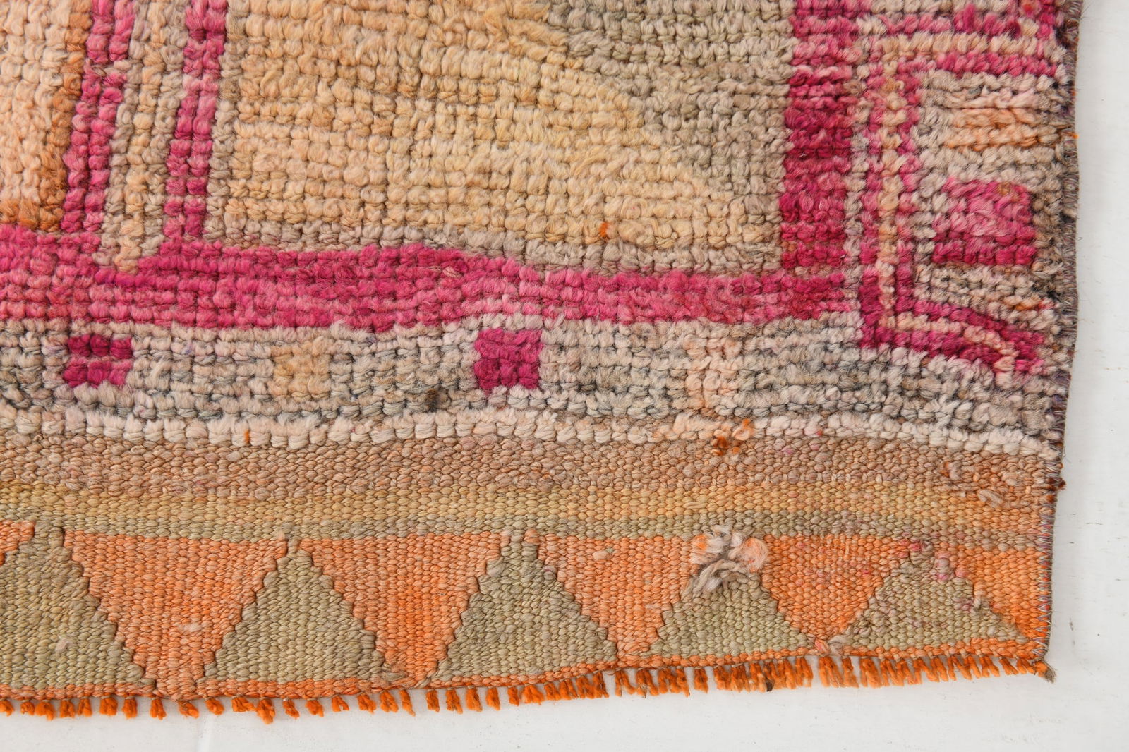 2'9'' x 9'4'' Handmade Vintage Wool Rug - 20477 - 12