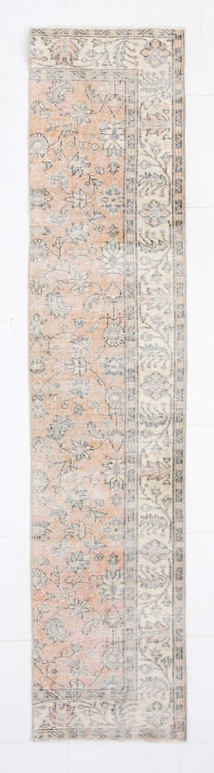 1'9'' x 8'9'' Decorative Vintage Rug - 18049: Title: 1'9'' x 8'9'' Decorative Vintage Rug - 18049Description:1'9'' x 8'9'' Decorative Vintage Rug - 18049Origin:TurkiyeDate/Period:1960-90Materials:Wool,CottonDimension:1'9''x8'9'' ft, 55x267 cm 
