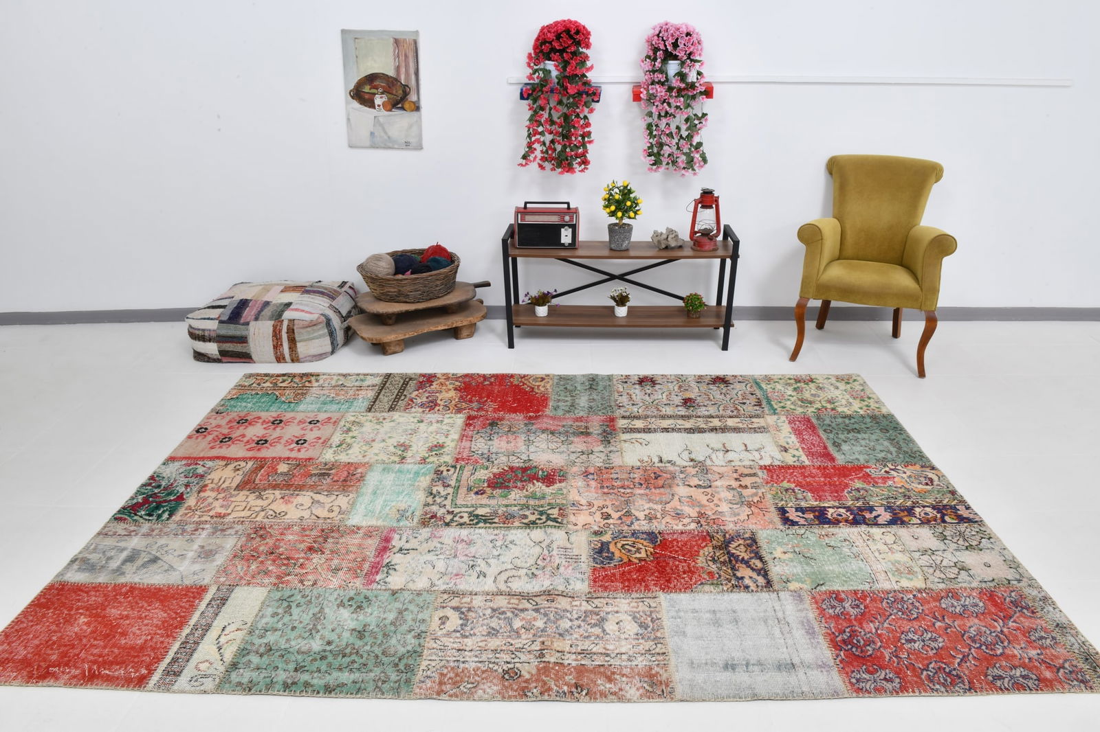 6'9'' x 10'2'' Turkish Vintage Runner Rug - 21737 - 2