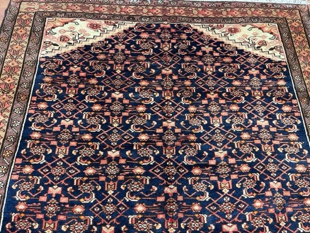 Vintage persian Hamadan rug-4544 - 6