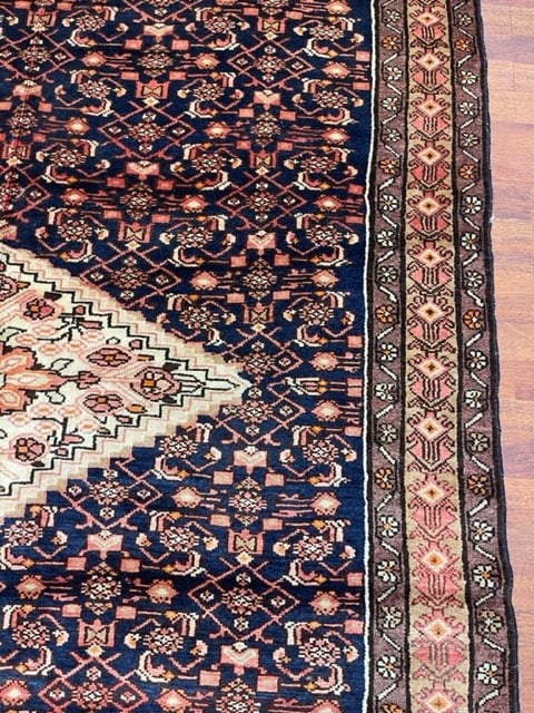 Vintage persian Hamadan rug-4544 - 7