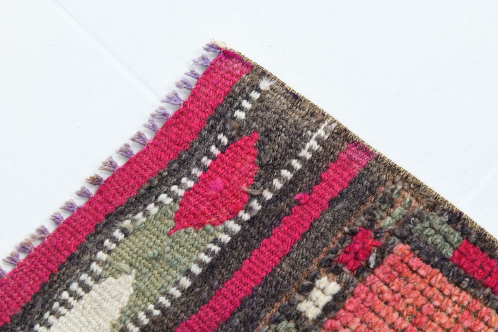 3'2'' x 10'7'' Vintage Wool Runner Rug - 18523 - 14