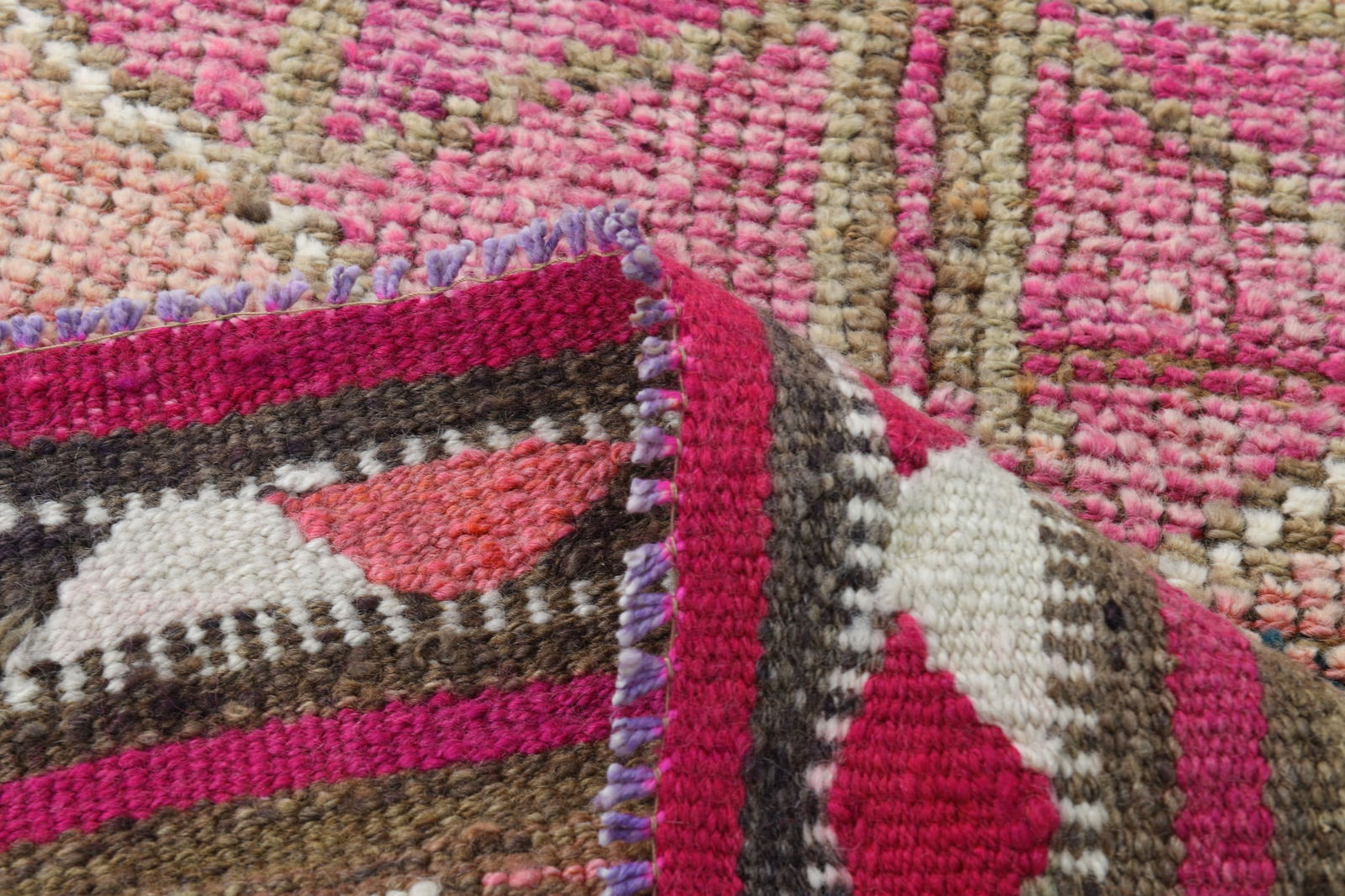 3'2'' x 10'7'' Vintage Wool Runner Rug - 18523 - 20