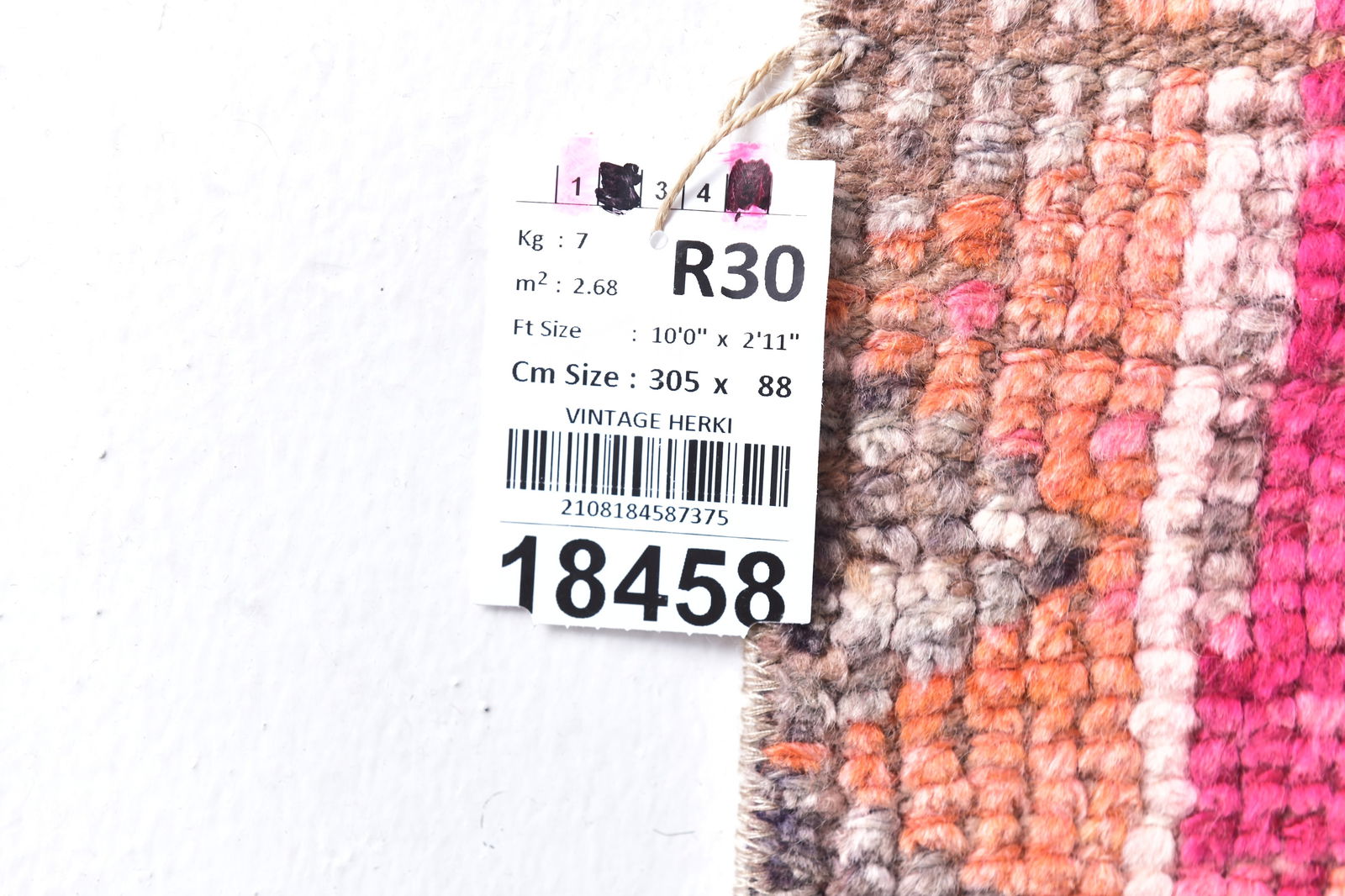 2'10'' x 10'0'' Vintage Wool Runner Rug - 18458 - 15