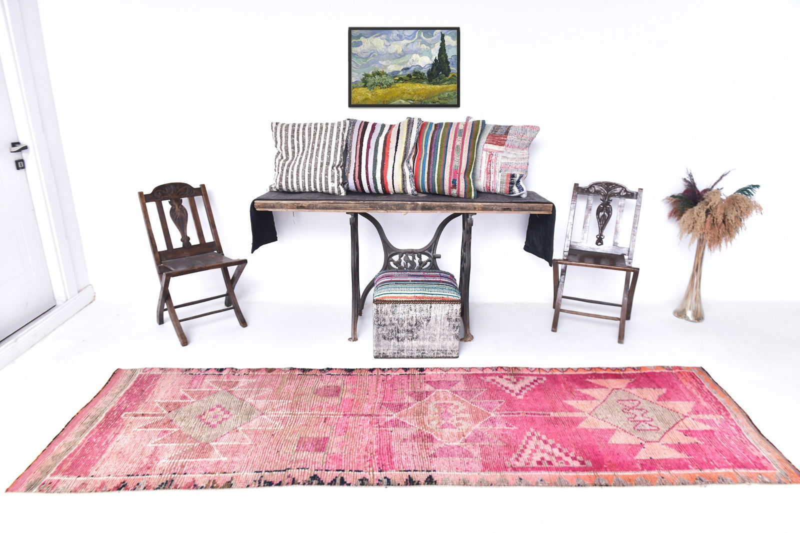 2'10'' x 10'0'' Vintage Wool Runner Rug - 18458: Title: 2'10'' x 10'0'' Vintage Wool Runner Rug - 18458Description:2'10'' x 10'0'' Vintage Wool Runner Rug - 18458Origin:TurkiyeDate/Period:1960-90Materials:Wool,CottonDimension:2'10''x10'0'' ft,