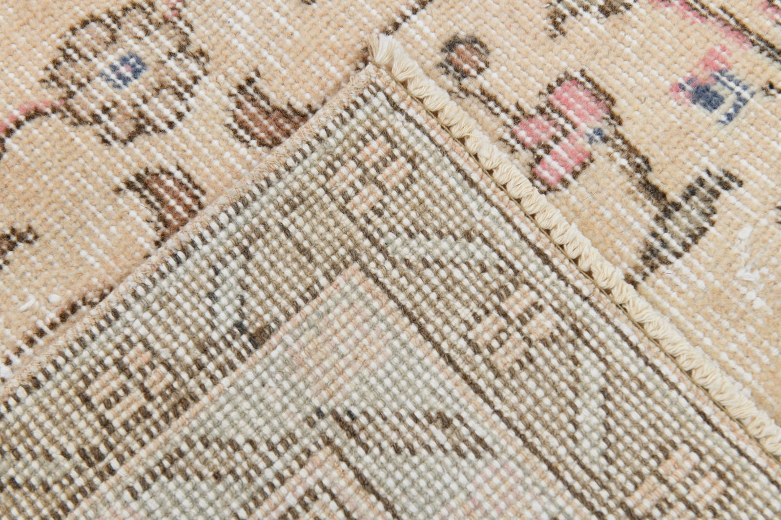 7'3'' x 9'10'' Handmade Vintage Wool Rug - 18645 - 14