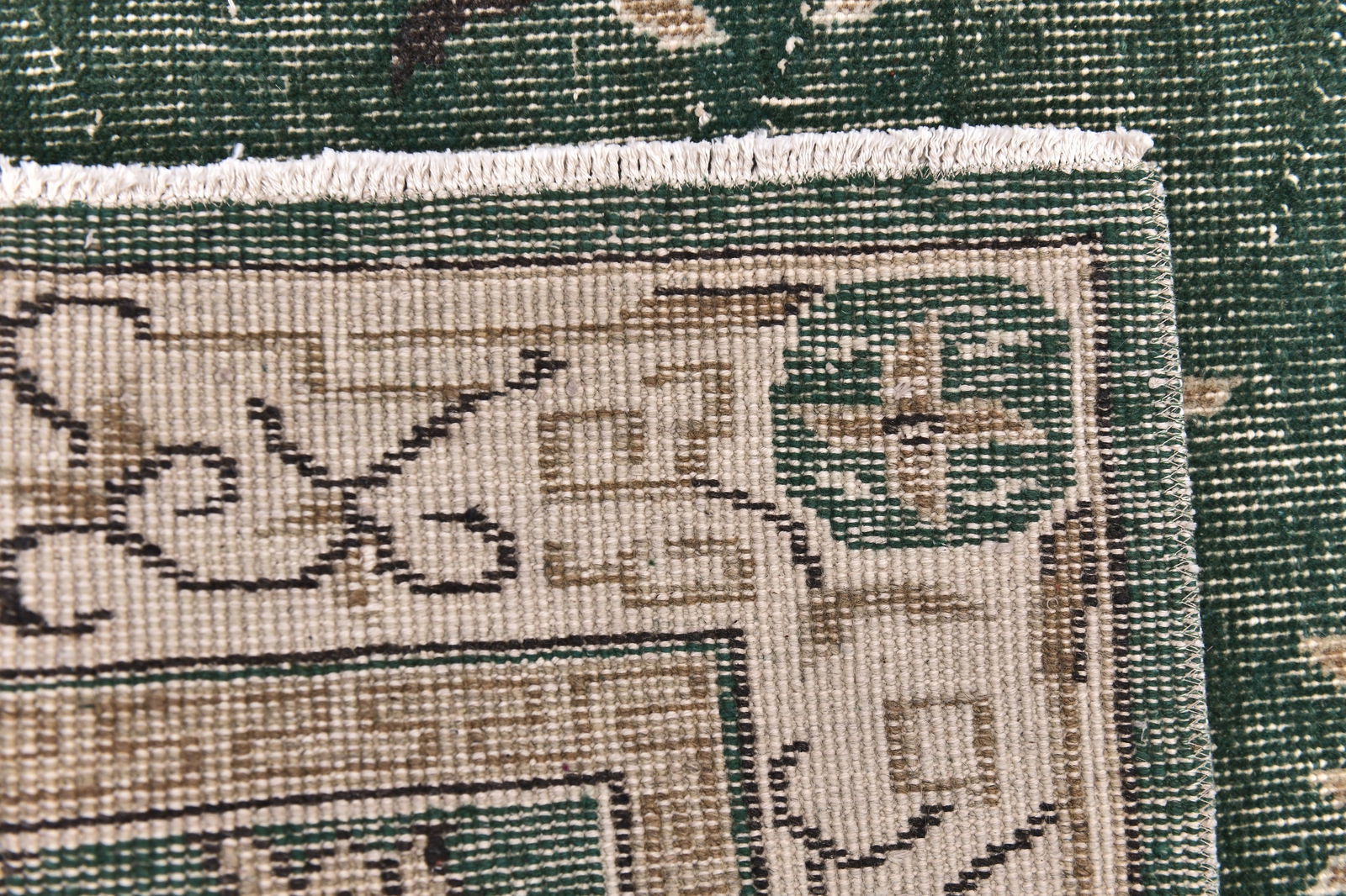 3'10'' x 6'7'' Handmade Vintage Wool Rug - 244713 - 11