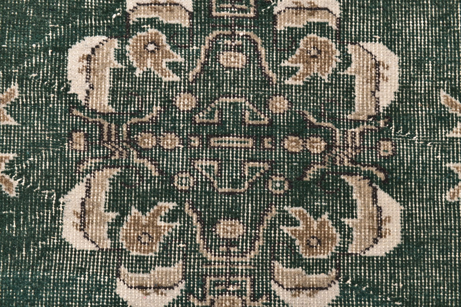 3'10'' x 6'7'' Handmade Vintage Wool Rug - 244713 - 6