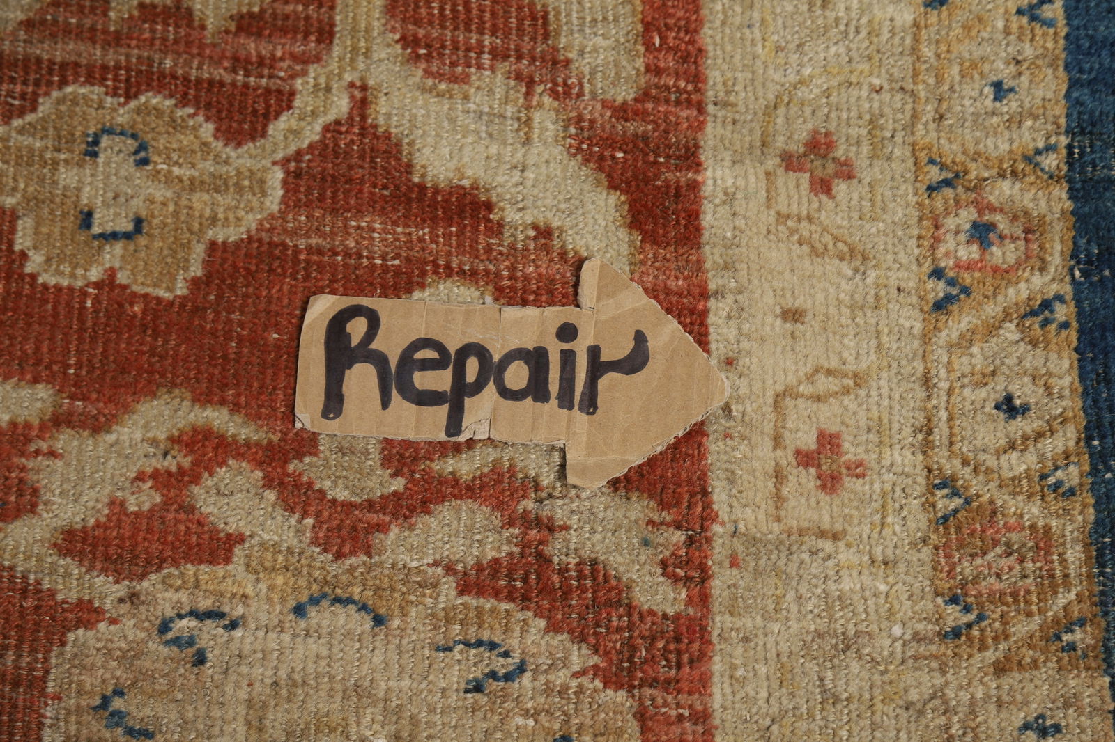 Pre-1900 Antique Vegetable Dye Sultanabad Persian Rug 11x19 - 12