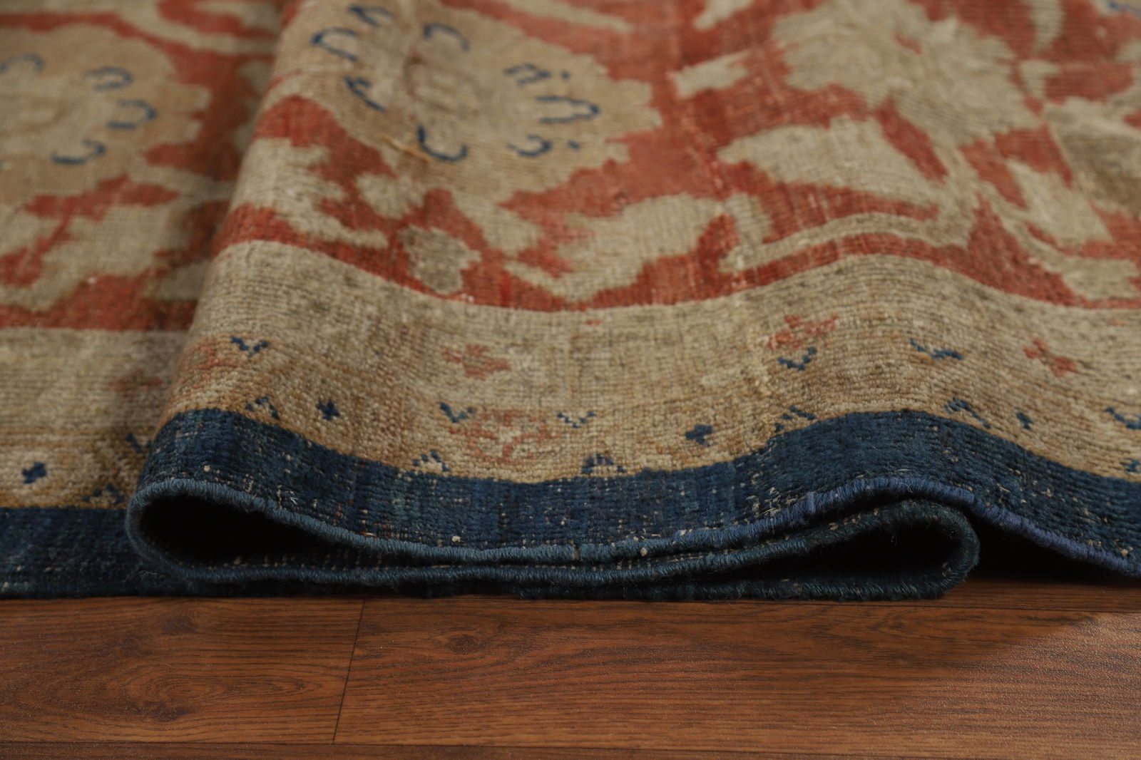 Pre-1900 Antique Vegetable Dye Sultanabad Persian Rug 11x19 - 18