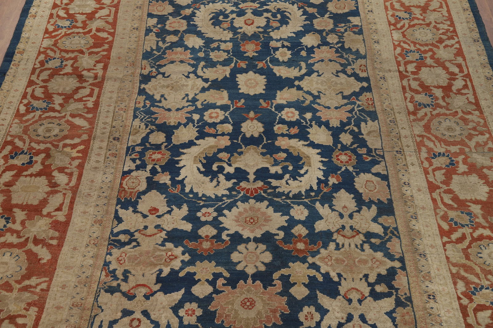 Pre-1900 Antique Vegetable Dye Sultanabad Persian Rug 11x19 - 4