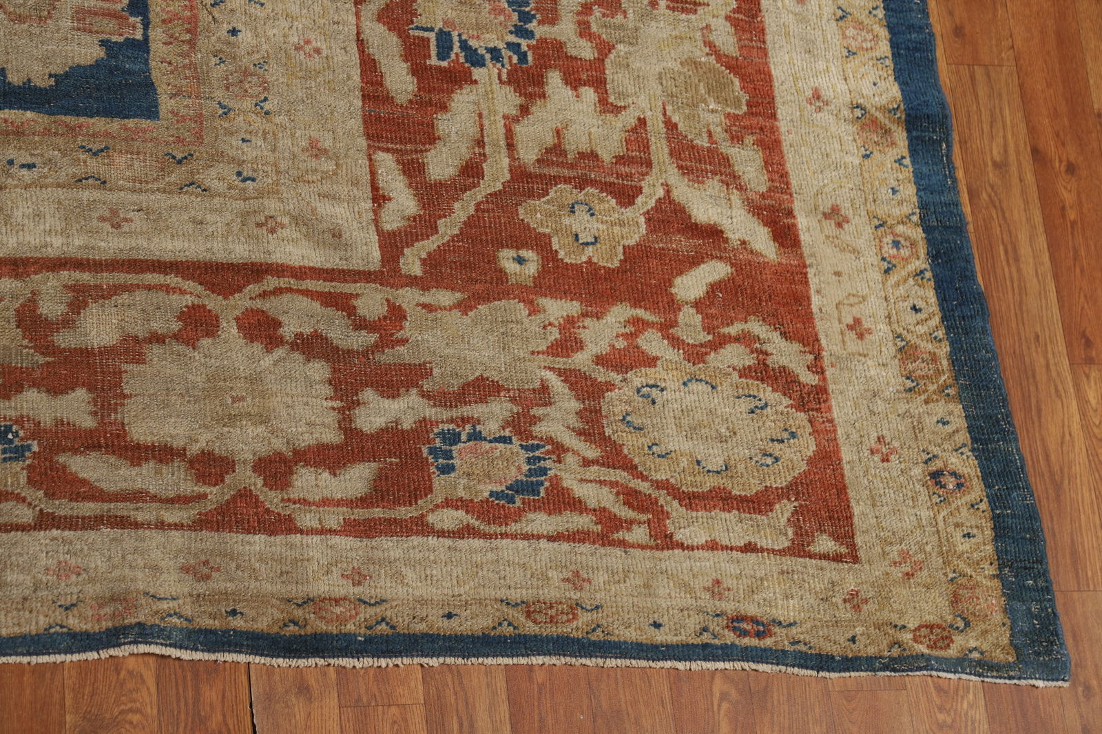 Pre-1900 Antique Vegetable Dye Sultanabad Persian Rug 11x19 - 5