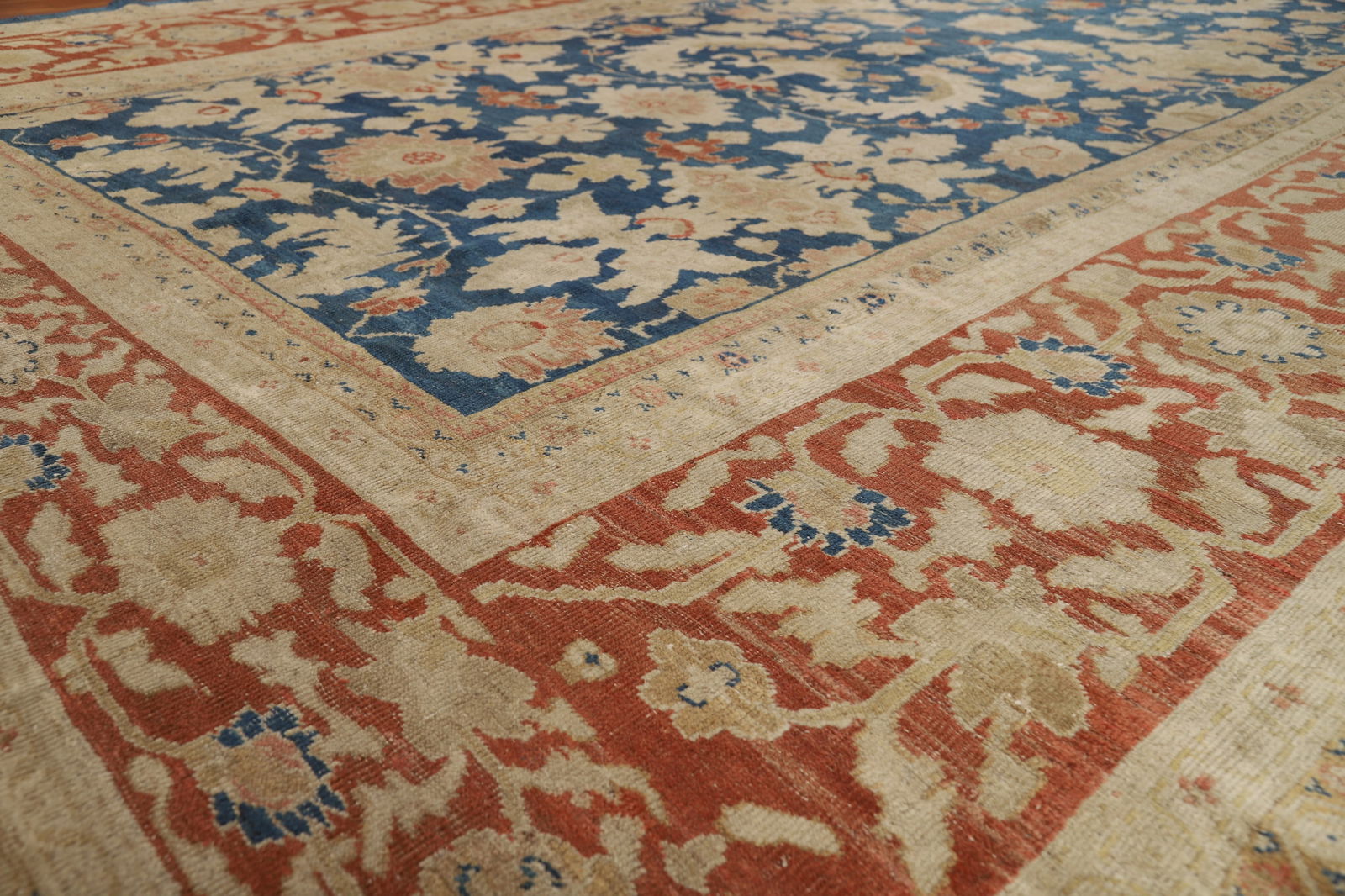 Pre-1900 Antique Vegetable Dye Sultanabad Persian Rug 11x19 - 6