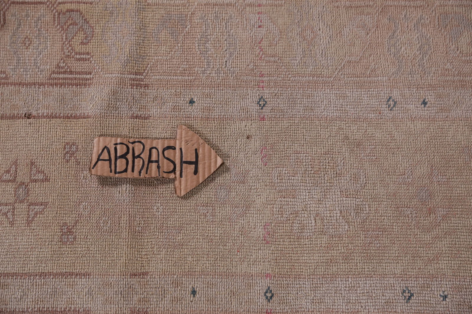 Vegetable Dye Antique Oushak Turkish Runner Rug 2x14 - 13