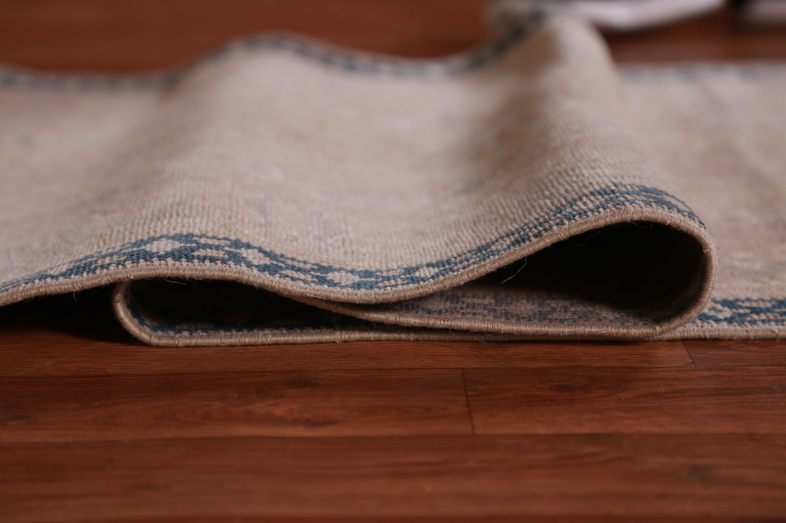 Vegetable Dye Antique Oushak Turkish Runner Rug 2x14 - 17