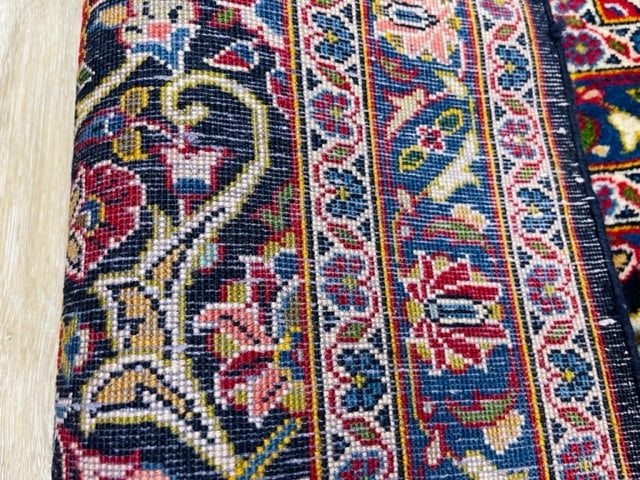 Vintage Persian Kashan Rug- 3490 - 10