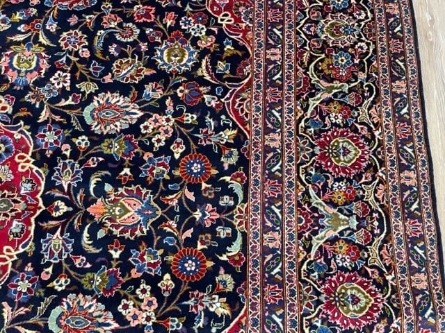 Vintage Persian Kashan Rug- 3490 - 5