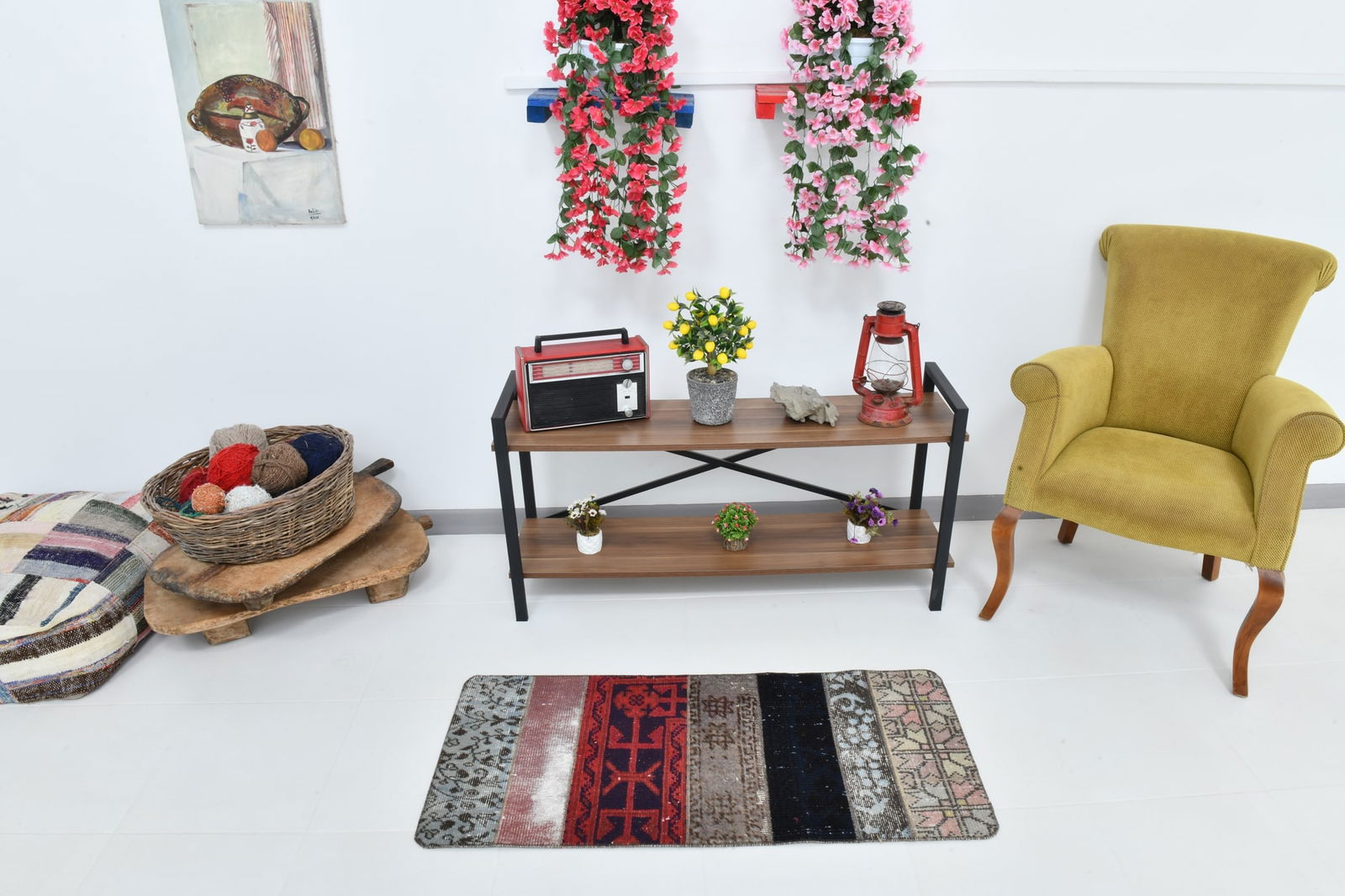 1'8'' x 3'10'' Decorative Vintage Rug - 22665 - 2