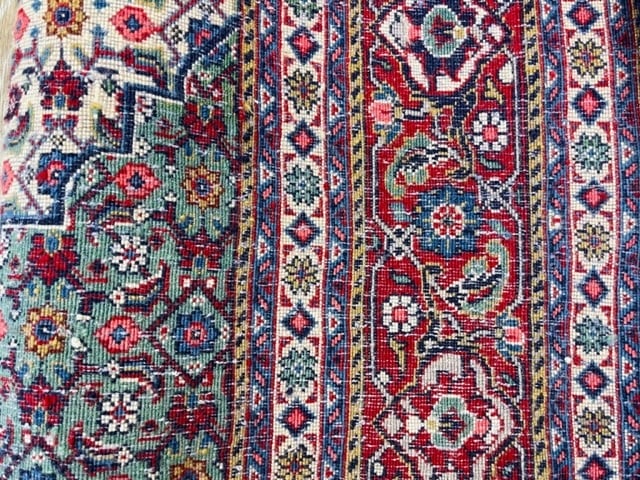 Semi Antique Persian Sarouk Rug-2919 - 9