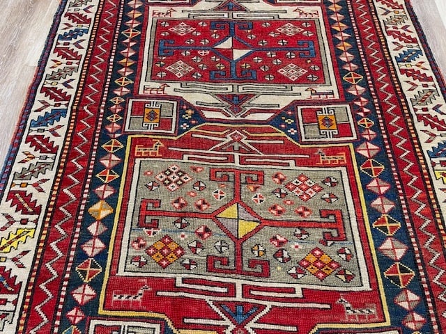 Antique Gendjeh Caucasian Runner-5167 - 4