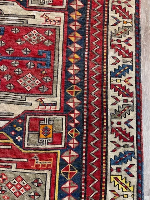Antique Gendjeh Caucasian Runner-5167 - 6