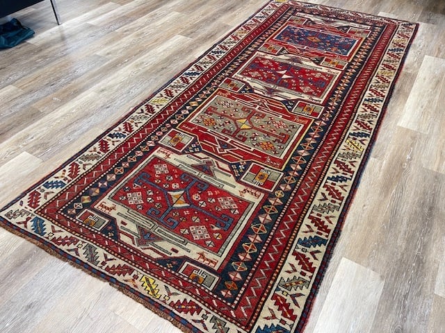 Antique Gendjeh Caucasian Runner-5167 - 7