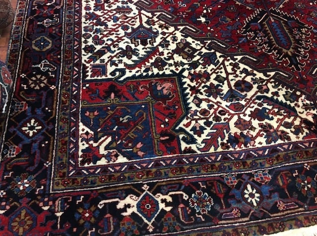 Semi Antique Persian Large size Heriz Rug-4586 - 3