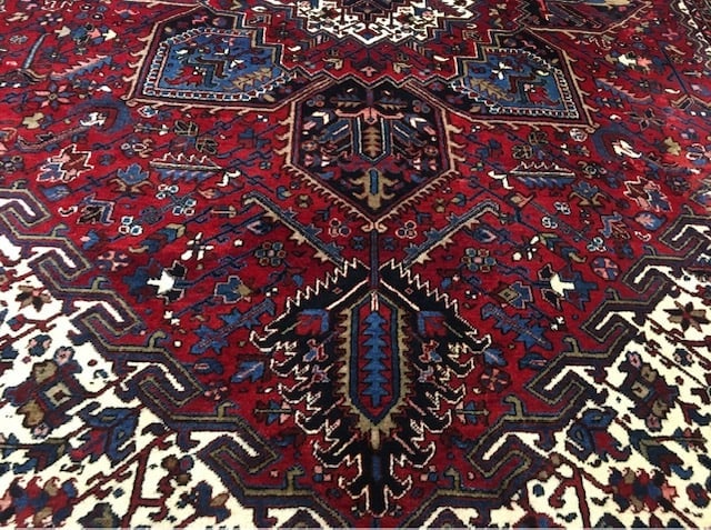Semi Antique Persian Large size Heriz Rug-4586 - 4