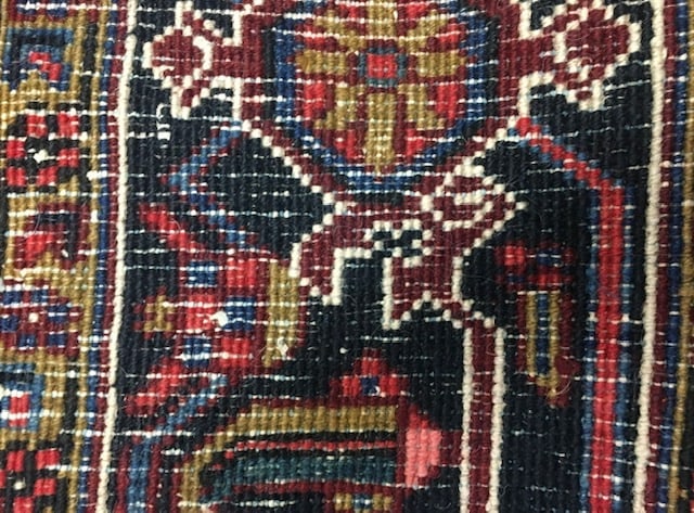 Semi Antique Persian Large size Heriz Rug-4586 - 8