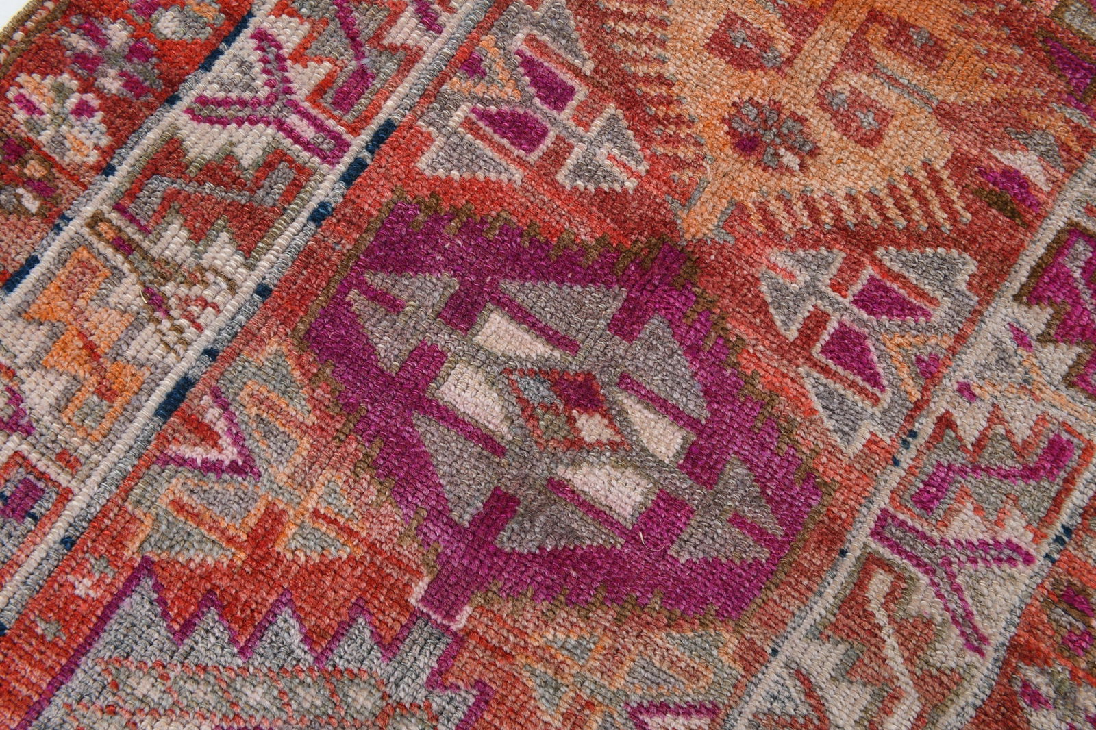 2'7'' x 12'2'' Vintage Wool Runner Rug - 18169 - 9