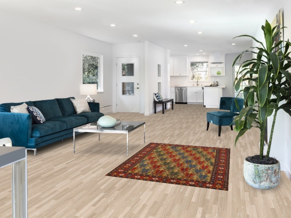 Pre-1900 Antique Wool Kazak Vegetable Dye Rug 4x5 - 2