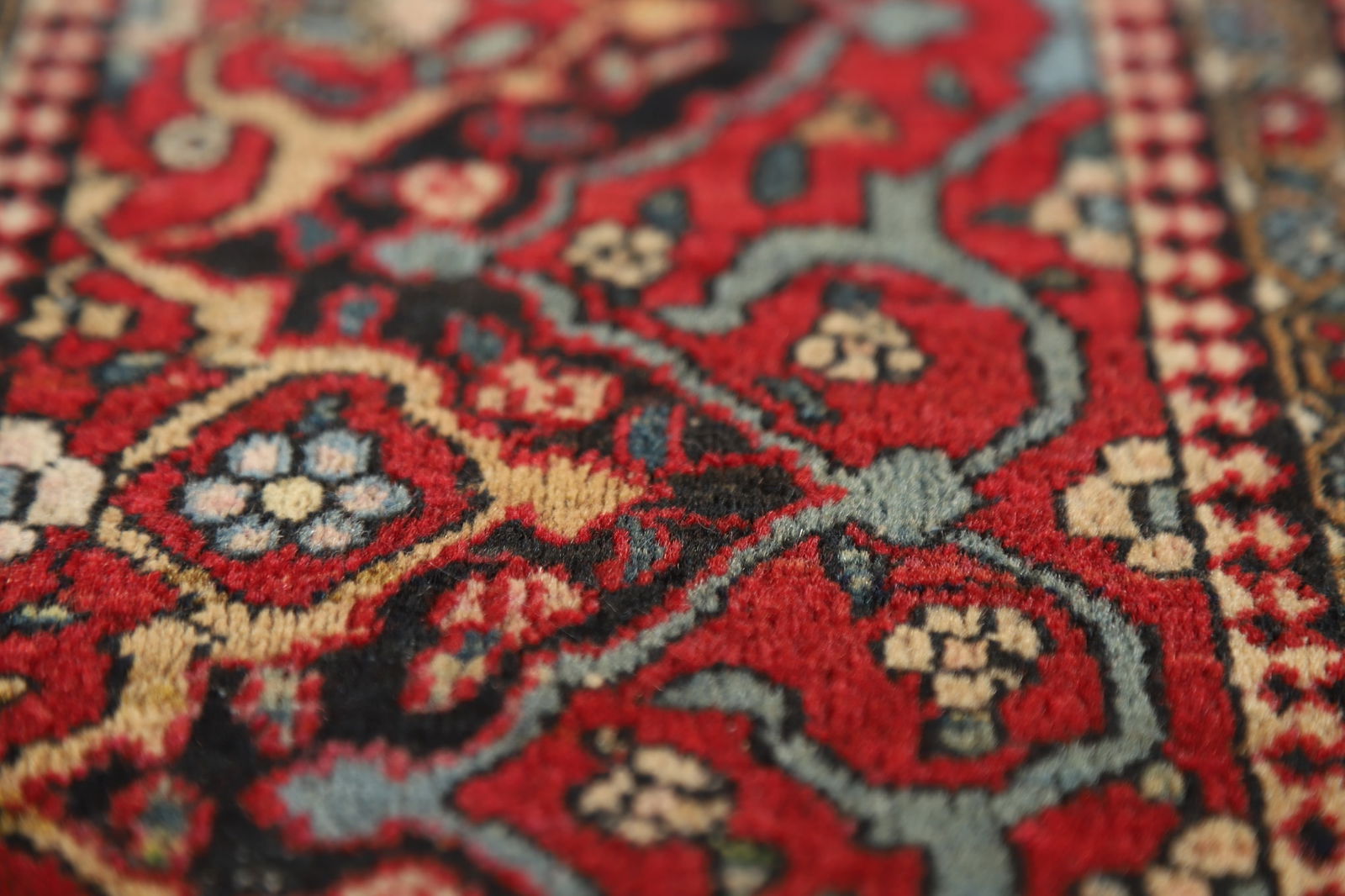 Pre-1900 Antique Vegetable Dye Isfahan Ahmad Persian Rug 4x7 - 11