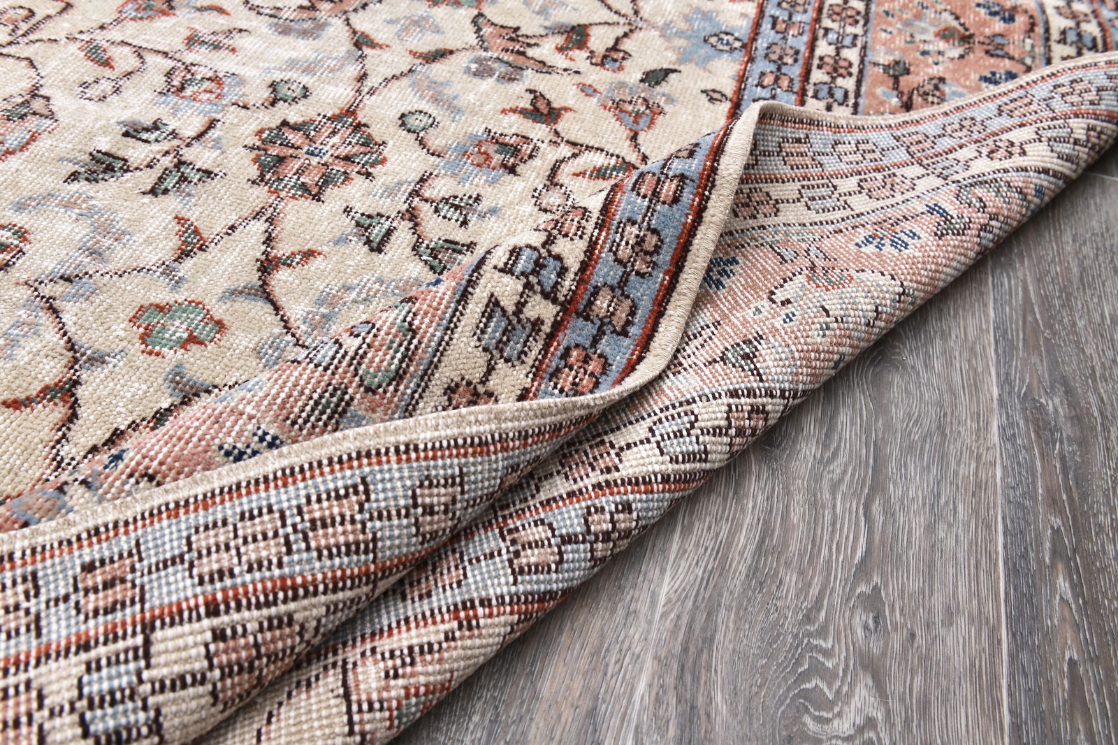 7'0'' x 10'2'' Handmade Vintage Wool Rug - 243989 - 13