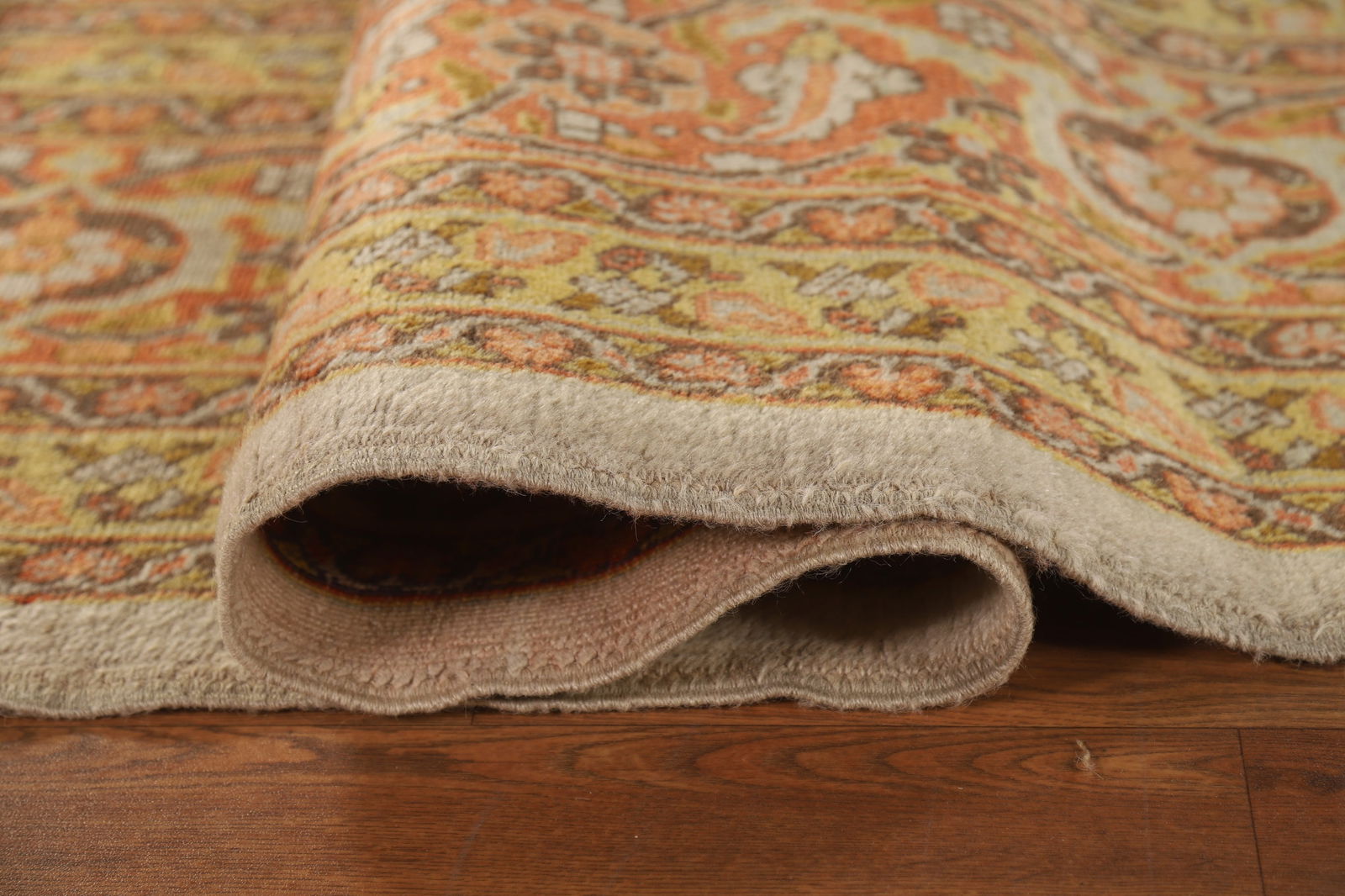 Antique Vegetable Dye Tabriz Persian Area Rug 10x13 - 16