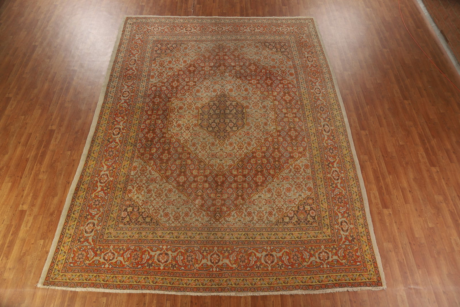 Antique Vegetable Dye Tabriz Persian Area Rug 10x13 - 18